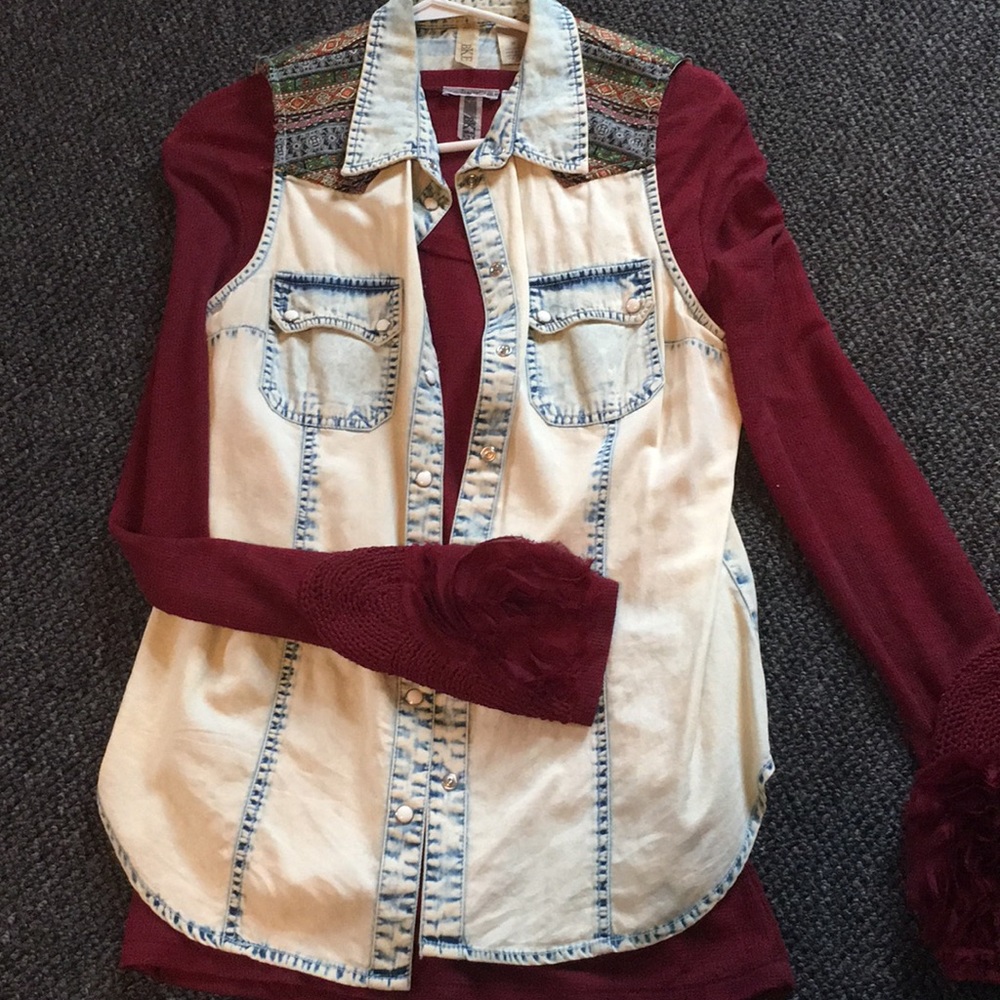 Vest and burnout top